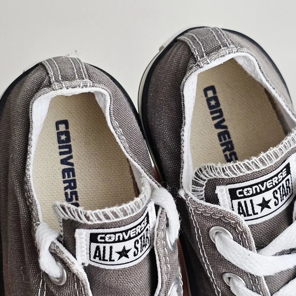 Converse 7J794: Unisex-Baby Chuck Taylor Ox Low Charcoal Sneaker Infant US 9